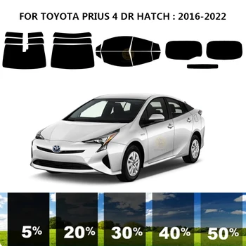 Предварително изрязана нанокерамика кола UV комплект за оцветяване на прозорци Автомобилно фолио за прозорци за TOYOTA PRIUS 4 DR HATCH 2016-2022