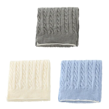 Стилен плетени пелени одеяло за деца Netural пол бебе бебе обвивка кърпа