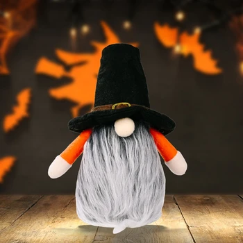 Хелоуин вещица джудже за кукла прилеп шапка Gnome за кукла орнаменти карикатура Dwa