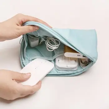 Цифров аксесоар чанта за съхранение мишка кабел за данни мобилен захранване чанта U-диск зареждане главата организатор кутия слушалки чанта