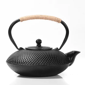 Чугунена желязна тенджера чайник Японски стил Loop-обработен чайник Кунг-фу чай комплект чай варене пот ретро мека декорация